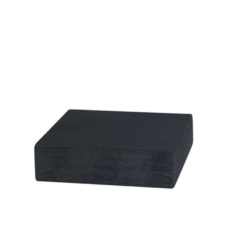 SERVILLETA NEGRA 33x33