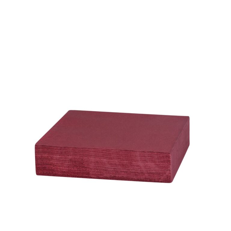 SERVILLETA BURDEOS 33x33
