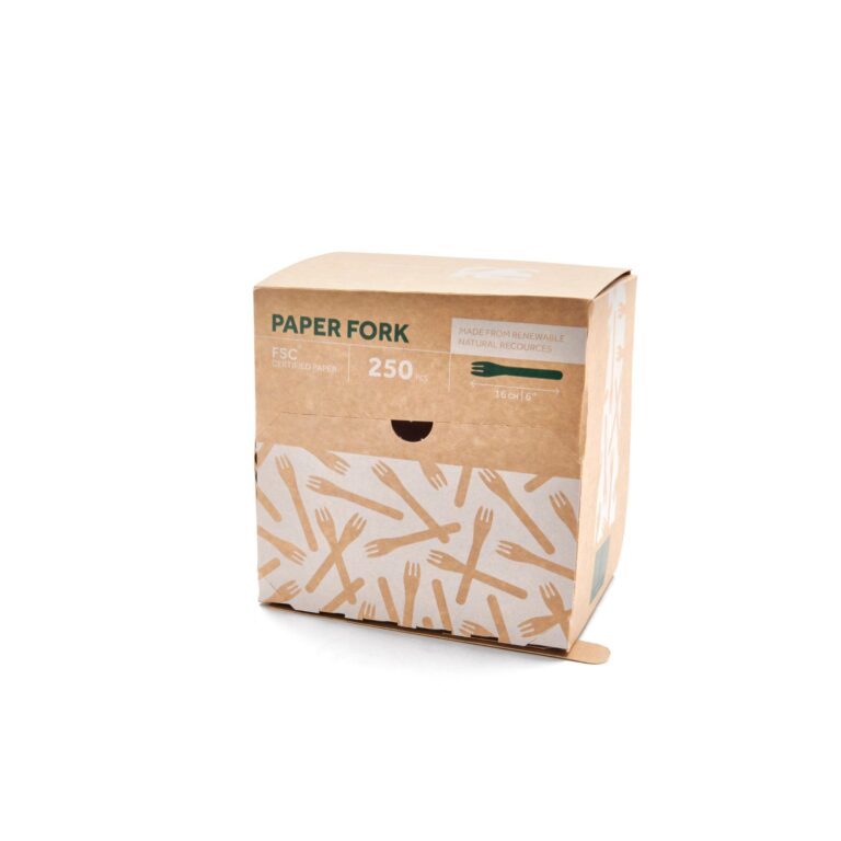 DISPENSADOR TENEDORES PAPEL COMPOSTABLE C. EXP.